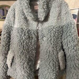 Fabulous Furs Faux Fur Jacket in Light Blue